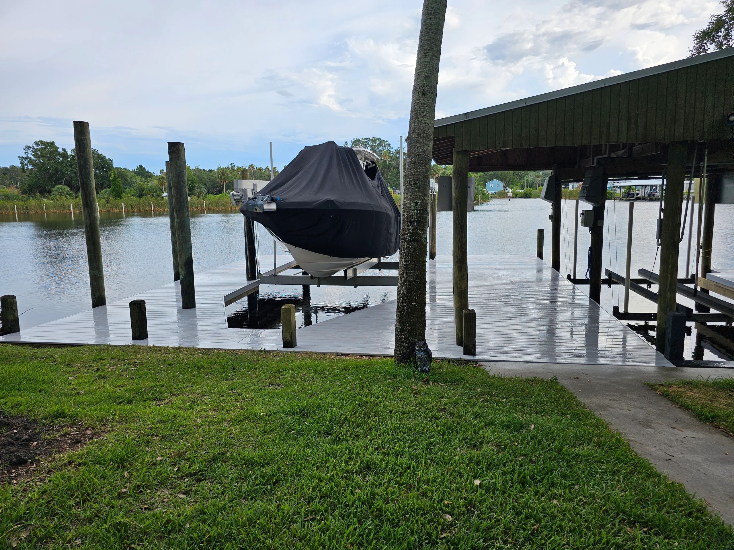 Local dock builder project example from S&V Property Solutions