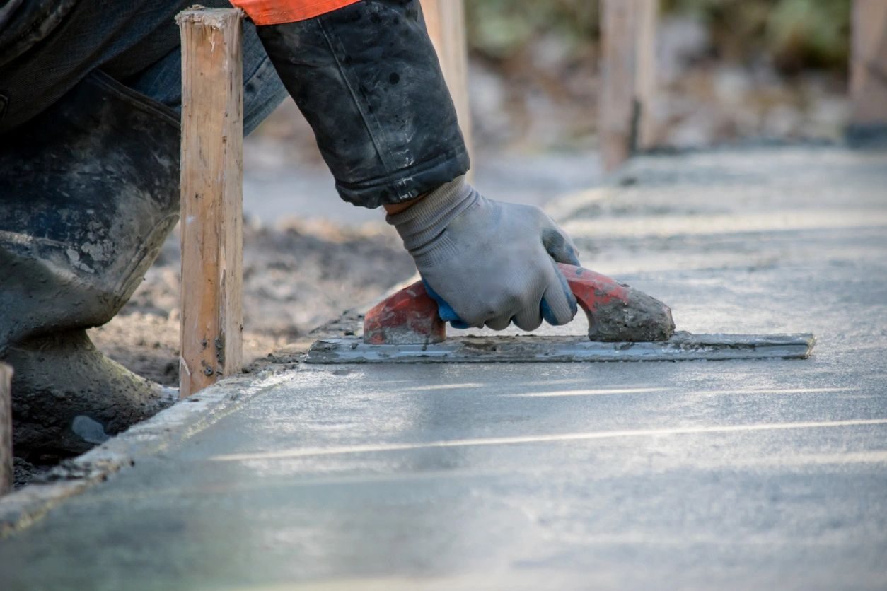 Concrete finishing photo from the S&V Property Solutions theme assets