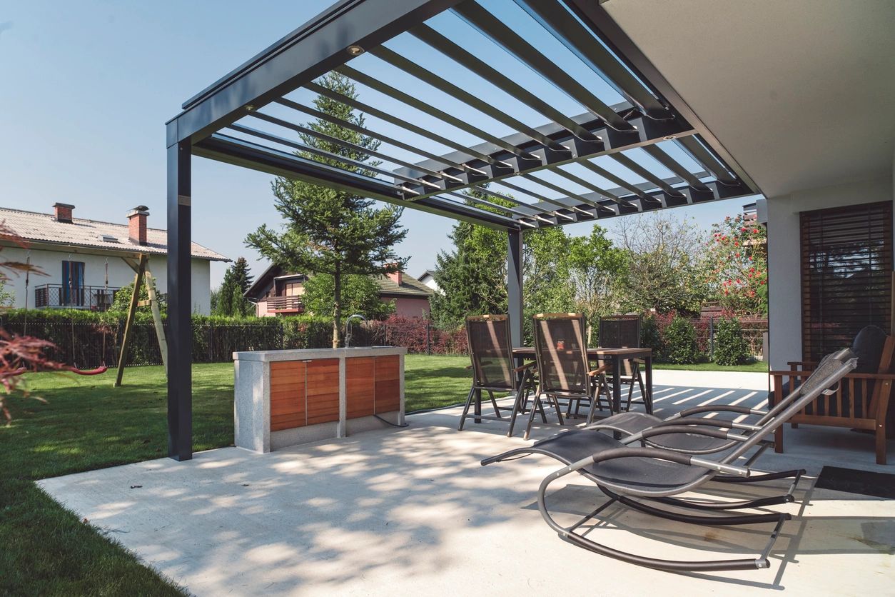 Concrete patio